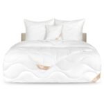 PREMIUM SATEEN medvilninės antklodės rinkinys 200x200 cm + 2 pagalvės 70x80cm
