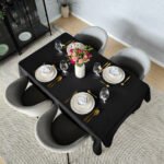 Obrus 120x180 Plamoodporny Klasyczny Elegant Czerń - Image 3