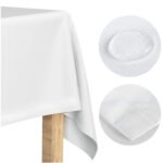 Obrus 140x180 Plamoodporny Klasyczny Elegant Biały