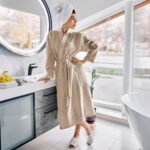 Szlafrok Gofer Bawełna Unisex Vizzy M 02 Beż - Image 2
