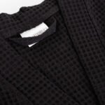 Szlafrok Gofer Bawełna Unisex Vizzy M 04 Czarny - Image 4